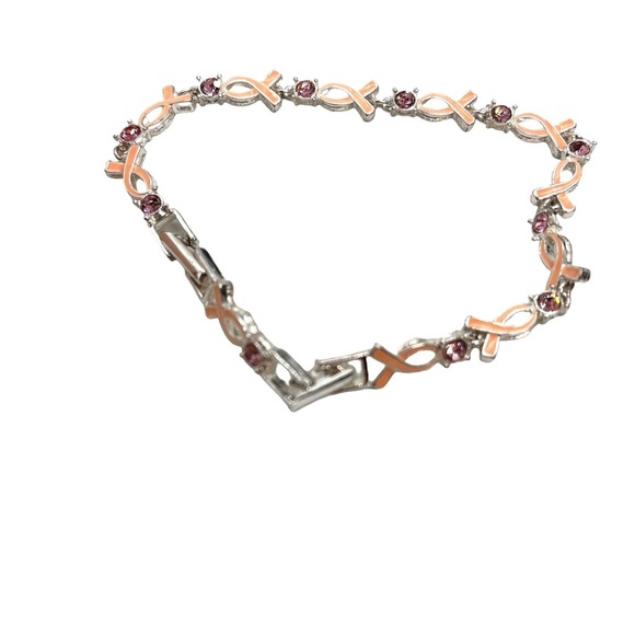 3/$30 VINTAGE AVON BREAST CANCER AWARENESS LOT JEWELRY EARRING BRACELET PIN PEN - Picture 5 of 9